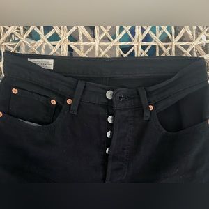 Women’s Levi’s 501 Cropped Jeans sz 26 x 28 Button Fly
